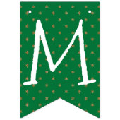 Bannière À Fanions Noël vert et or (Deuxième drapeau)