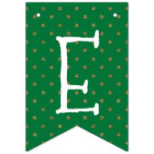 Bannière À Fanions Noël vert et or (Troisième drapeau)