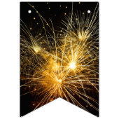 Bannière À Fanions Noir et or Bonne année (Premier drapeau)