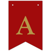 Bannière À Fanions Nouvel an chinois 2025 Serpent d'or (Troisième drapeau)