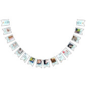 Bannière À Fanions Nouvel Anniversaire Bleu 12 Mois Photo (Tout)