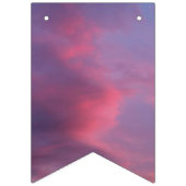 Bannière À Fanions Nuages roses bleus (Troisième drapeau)