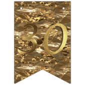Bannière À Fanions Numéro 30 Mariage 30e anniversaire Or (Deuxième drapeau)