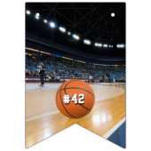 Bannière À Fanions Numéro d'équipe du terrain de basket Sports Joyeux (Premier drapeau)