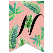 Bannière À Fanions Obtention du diplôme rose de feuille de (Troisième drapeau)