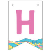 Bannière À Fanions Oh, bébé, les endroits où tu iras garçon fille dou (Troisième drapeau)