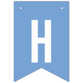 Bannière À Fanions Oh c'est un bébé bleu d'aquarelle nautique de (Troisième drapeau)