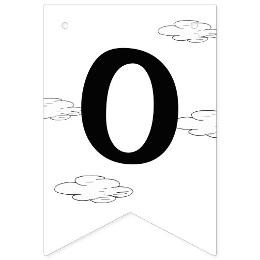 Bannière À Fanions Oh, Les Endroits Où Tu Vas Aller ! Graduation rétr (Troisième drapeau)