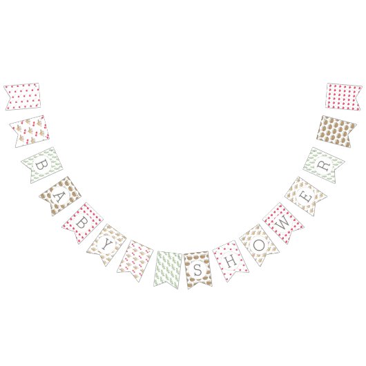 Bannière À Fanions Oiseaux baby showers (Tout)