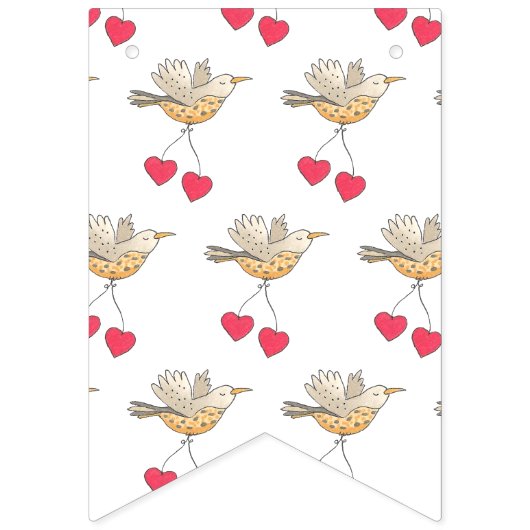 Bannière À Fanions Oiseaux baby showers (Deuxième drapeau)