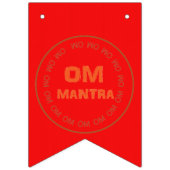 Bannière À Fanions OM MANTRA GOLD HINDUISM DIWALI Mariage Hindou (Premier drapeau)