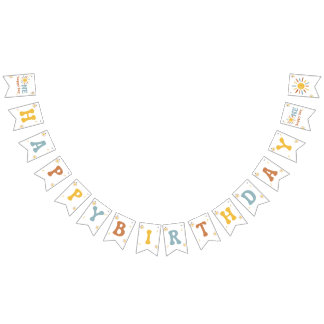 Bannière À Fanions One Happy Boy Banner