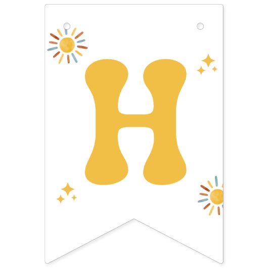 Bannière À Fanions One Happy Boy Banner (Deuxième drapeau)