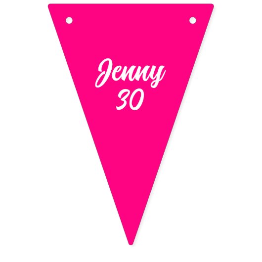 Bannière À Fanions Oodles of Poodles (Rose on Black) Party (Deuxième drapeau)