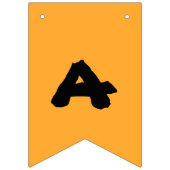 Bannière À Fanions Orange drôle (Troisième drapeau)