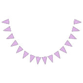 Bannière À Fanions Orchidée Gingham Classique Violet (Tout)