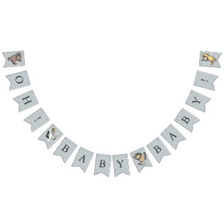 Bannière À Fanions Où les choses sauvages sont Baby showers