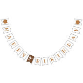 Bannière À Fanions Ours 2e anniversaire (Tout)