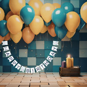 Bannière À Fanions Out to Space Customizable Birthday