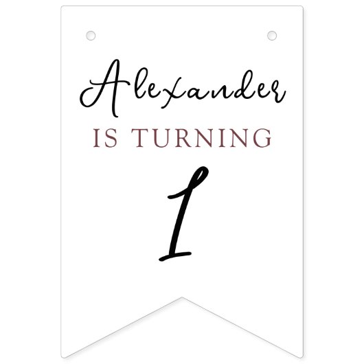 Bannière À Fanions Pancakes aquarelle Anniversaire (Deuxième drapeau)