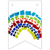 Bannière À Fanions Papier arc en ciel (Premier drapeau)