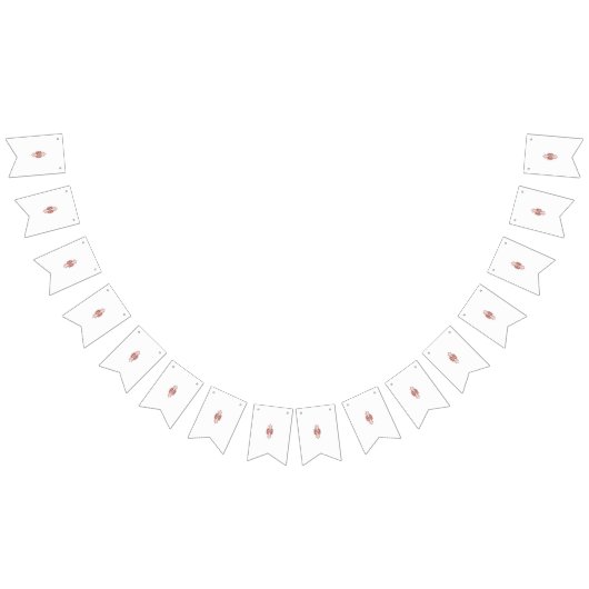 Bannière À Fanions papier peint design d'intérieur fleurs rouges, dos (Tout)