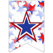 Bannière À Fanions Papillon graphique bleu, blanc, rouge indépendant (Premier drapeau)