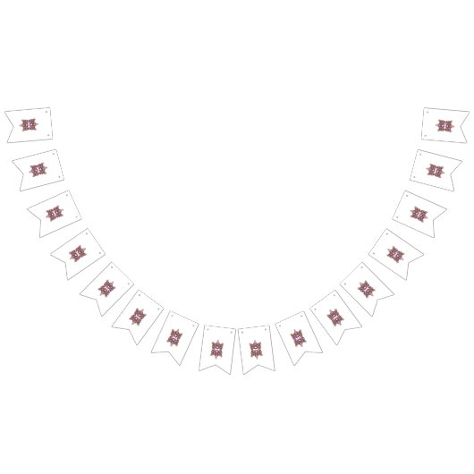 Bannière À Fanions Papillon Mandala Art ・ Boho Floral Design (Tout)