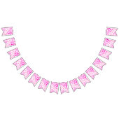 Bannière À Fanions Papillon (rose) (Tout)