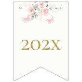 Bannière À Fanions Papillon rose Quinceañera (Troisième drapeau)