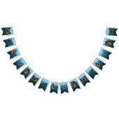 Bannière À Fanions Papillons Monarque Blue Ombre (Tout)