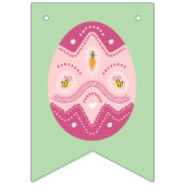 Bannière À Fanions Pâques fêtes avec oeufs (Premier drapeau)