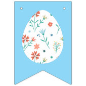 Bannière À Fanions Pâques fêtes avec oeufs (Troisième drapeau)