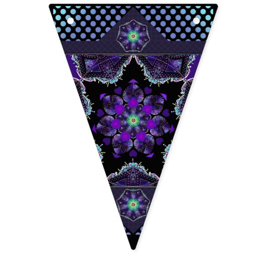 Bannière À Fanions Parapluie violet & coeurs .7 (Deuxième drapeau)