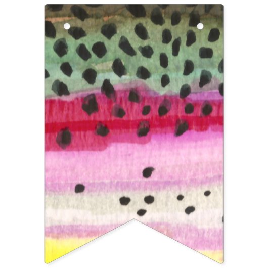 Bannière À Fanions Parti de la pêche à la truite (Deuxième drapeau)