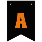 Bannière À Fanions Parti d'Halloween du Citrouille Jack-o'-lantern, p (Troisième drapeau)