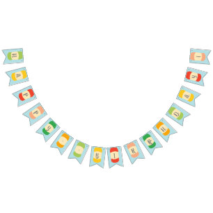 Bannière À Fanions Partie de boîtes de soda Seltzer