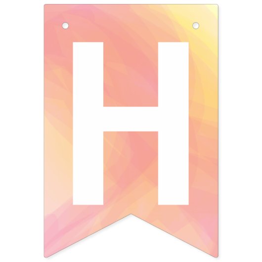 Bannière À Fanions Partie de joyeux anniversaire d'ananas et de (Deuxième drapeau)