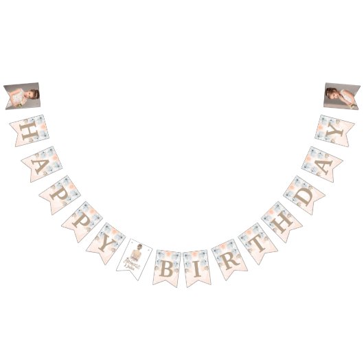 Bannière À Fanions Parties scintillant d'anniversaire Princess de lux (Tout)