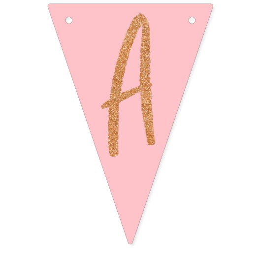 Bannière À Fanions Parties scintillant d'or Joyeux anniversaire (Troisième drapeau)