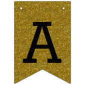 Bannière À Fanions Parties scintillant Or tendance Bonne année (Deuxième drapeau)