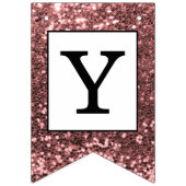 Bannière À Fanions Parties scintillant rose Or Lier Le Knot Photo (Troisième drapeau)