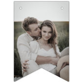 Bannière À Fanions Parties scintillant rose Or Lier Le Knot Photo (Premier drapeau)