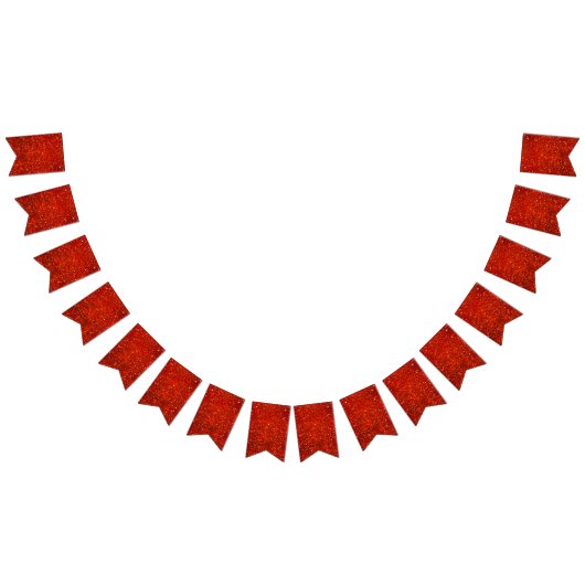 Bannière À Fanions Parties scintillant rouges. (Tout)