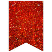 Bannière À Fanions Parties scintillant rouges. (Deuxième drapeau)