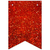 Bannière À Fanions Parties scintillant rouges. (Troisième drapeau)