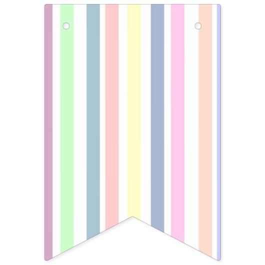 Bannière À Fanions Pastel de Pâques (Troisième drapeau)