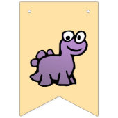 Bannière À Fanions Pastel Dino Bunting Anniversaire (Deuxième drapeau)