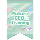 Bannière À Fanions Pastel Green Baby Birthday Bunting Flags (Deuxième drapeau)