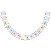 Bannière À Fanions Pastel Hello Spring (Tout)